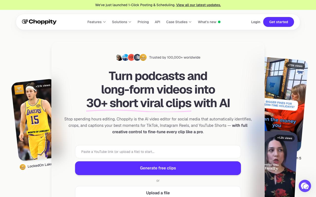 Choppity landing page
