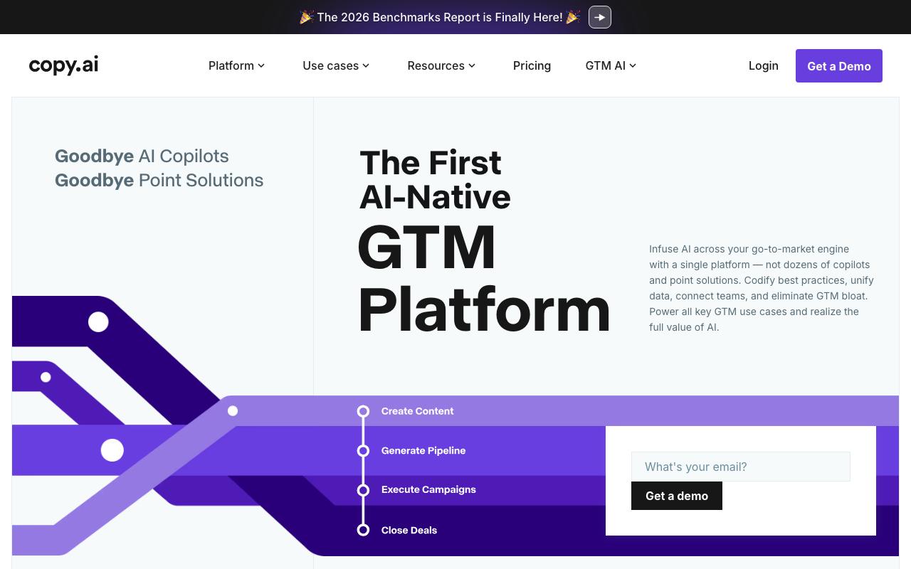 Copy.ai landing page