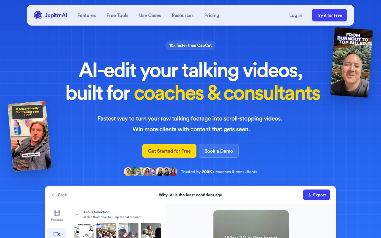 Jupitrr landing page