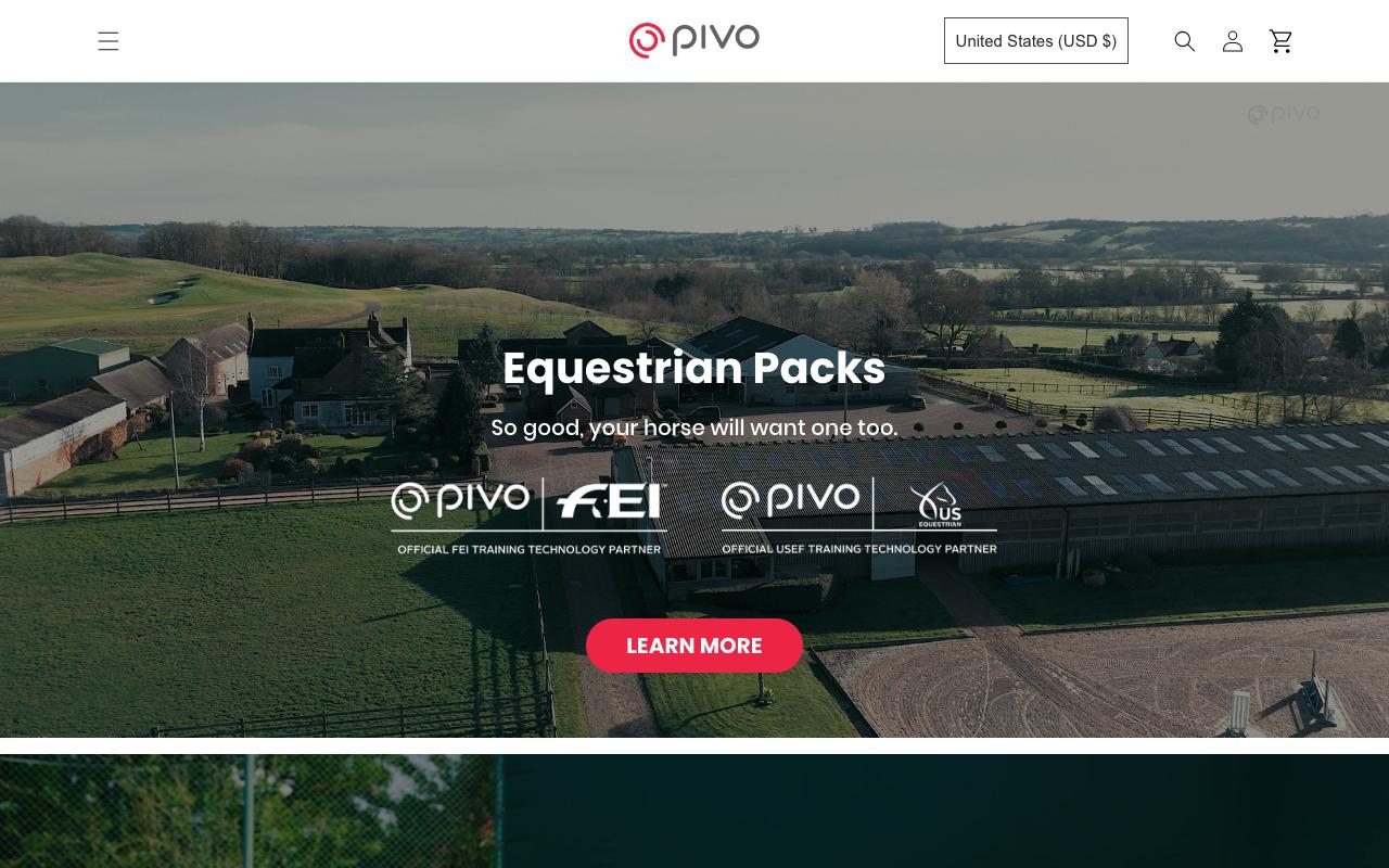 Pivo landing page