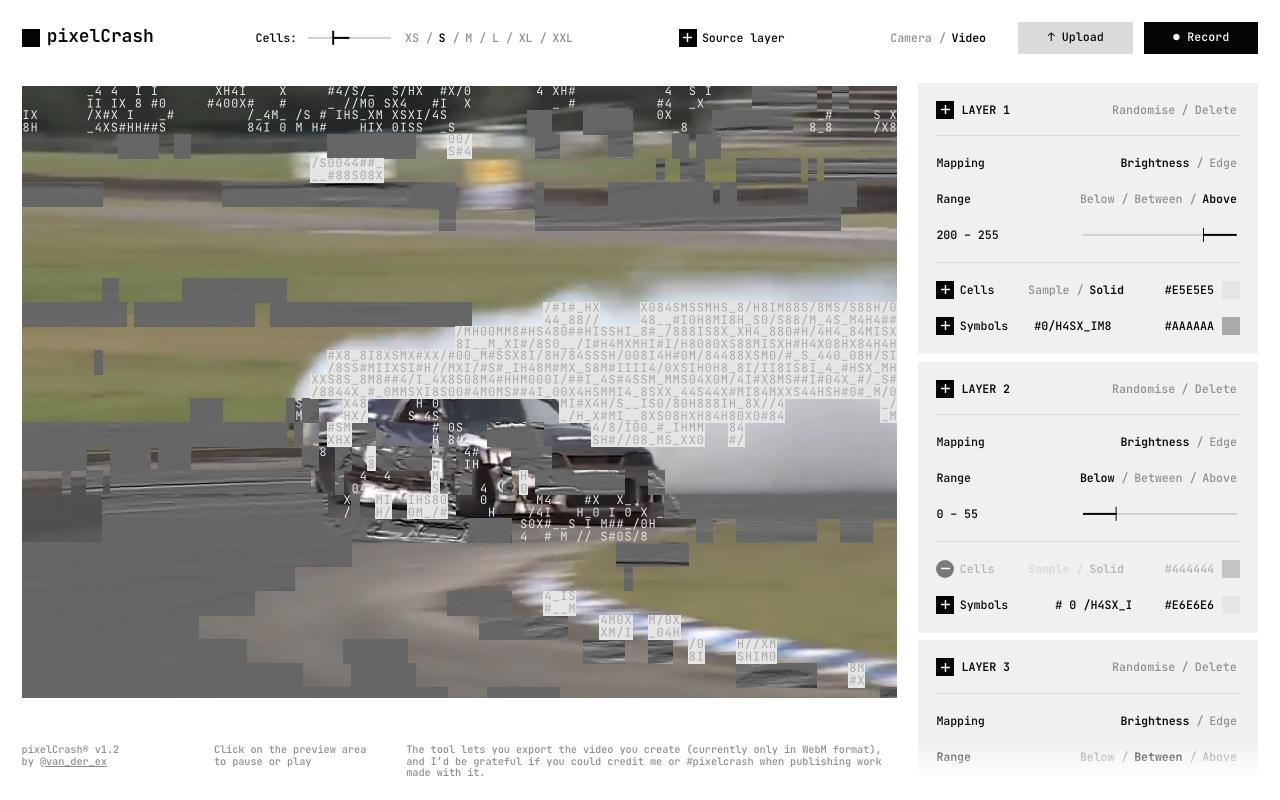 PixelCrash landing page